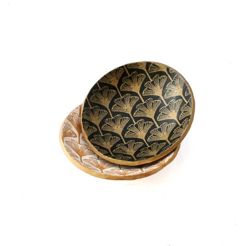 Black Art Deco Trinket Dish or Ring Holder - Lottie Of London Jewellery