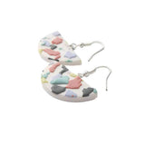 white drop earrings for women