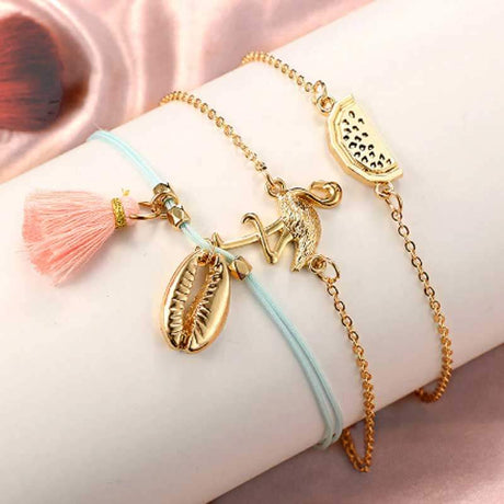 Tropical Summer Stacking Bracelets - Lottie Of London Jewellery