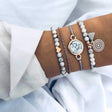 Boho Stacking Bracelets in Grey - Lottie Of London Jewellery